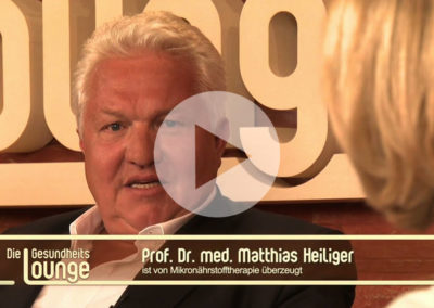 Der persönliche Präventiv-Aging-Tipp von Professor Dr. Matthias Heiliger